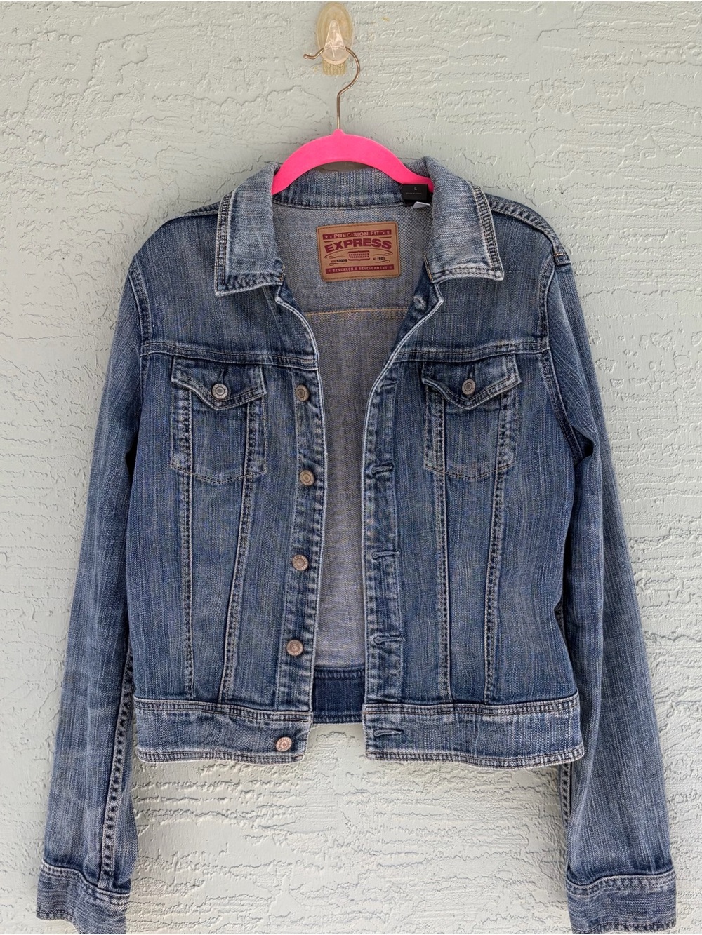 Express Blue Washed Denim Jacket
